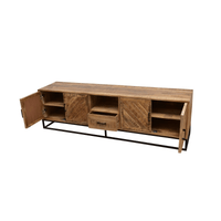 Mangohouten TV Meubel Reno 200 cm met 1 lade Mahom