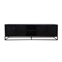 Mangohouten TV Meubel Reno Black 200 cm Mahom