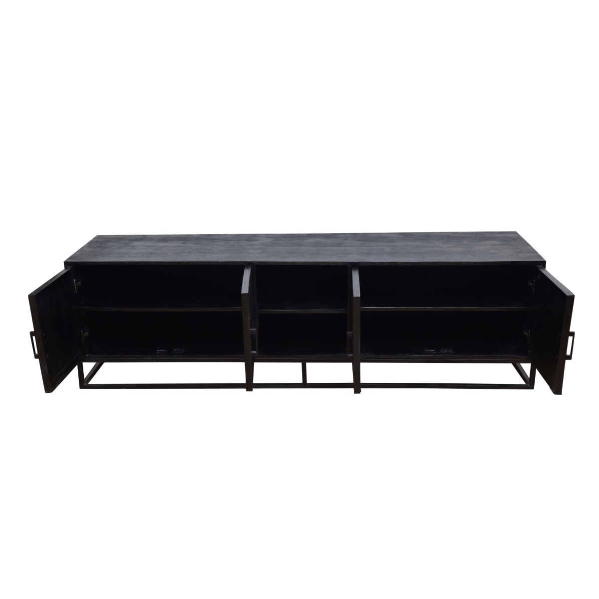 Mangohouten TV Meubel Reno Black 200 cm Mahom