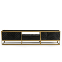 Mangohouten TV Meubel Napels 210 cm Goud Mahom