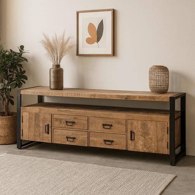 Mangohouten Eettafel Tulsa