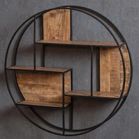 Mangohouten Wandrek Rond 100 cm Mahom