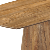 Mangohouten Eettafel Nova Deens ovaal 160×90 cm Mahom