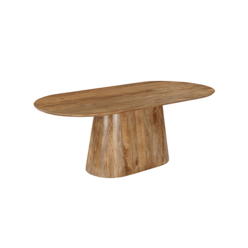 Mangohouten eettafel capsule 160x90cm