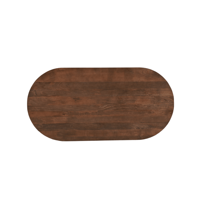 Mangohouten Eettafel Nova capsule donkerbruin 240×110 cm Mahom