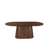 Mangohouten Eettafel Nova capsule donkerbruin 240×110 cm Mahom