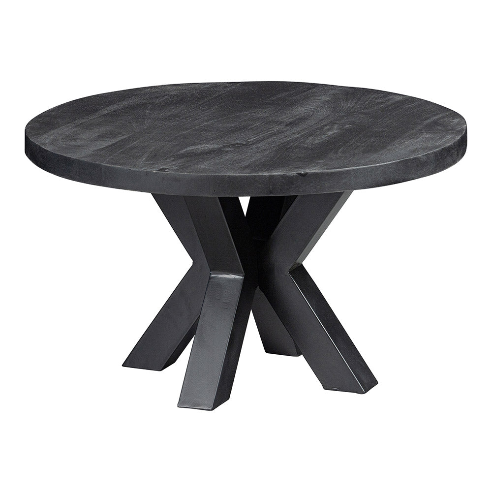 Mangohouten Salontafel Glendale Black 70 cm Mahom