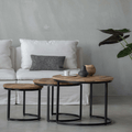 Mangohouten salontafels - Set van 3 