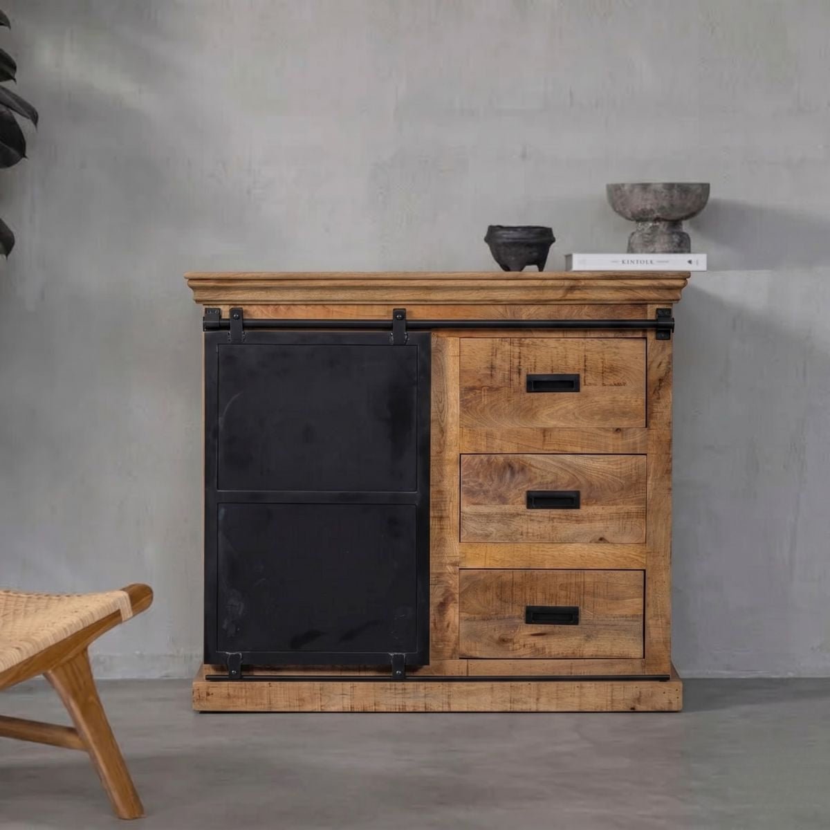 Mangohouten Dressoir Newark 120 cm Mahom