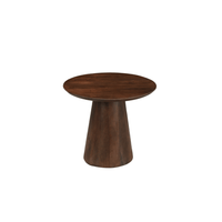 Mangohouten salontafel Nova donkerbruin rond 60 cm Mahom