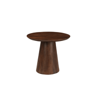 Mangohouten salontafel Nova donkerbruin rond 60 cm Mahom