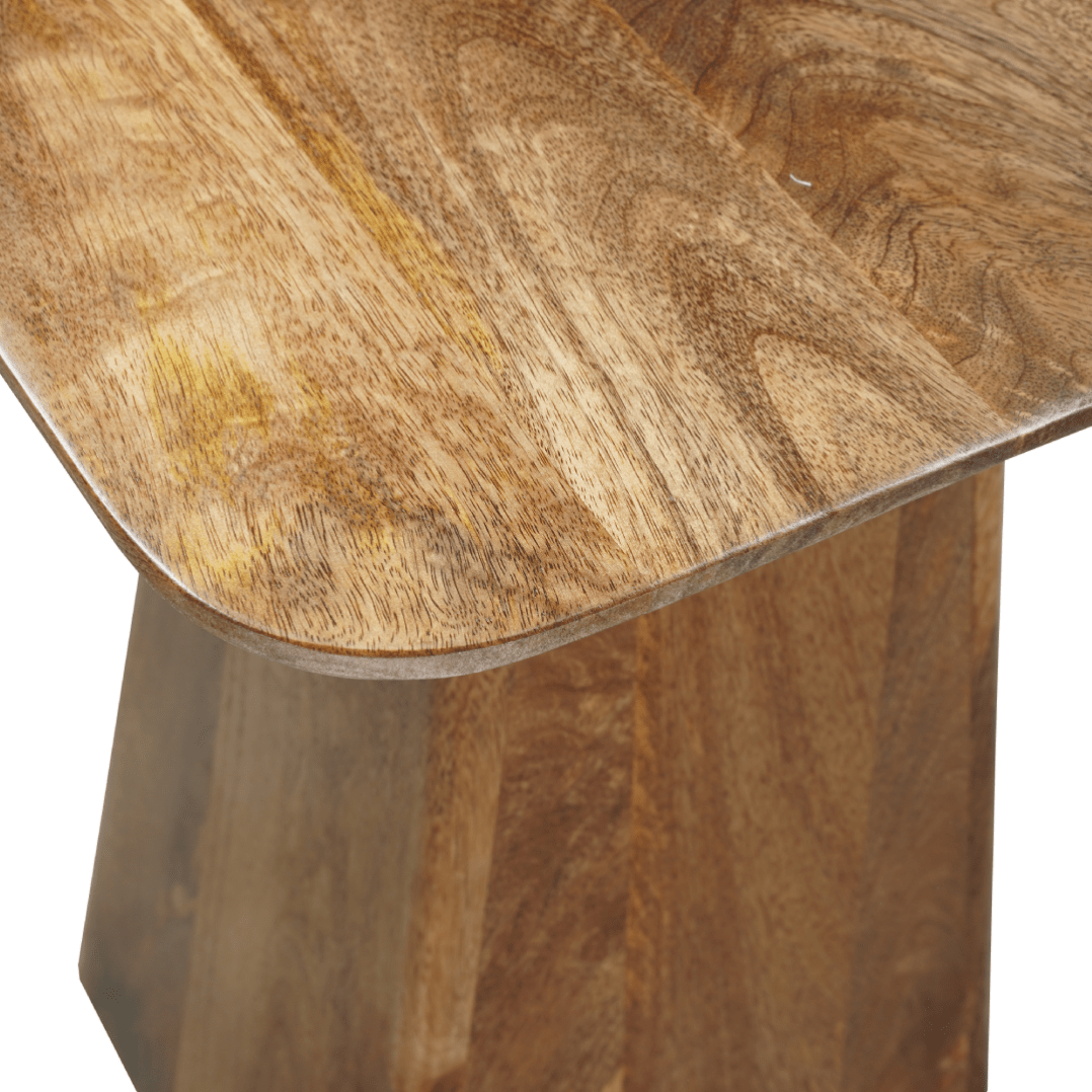 Mangohouten salontafel vierkant 40x40cm
