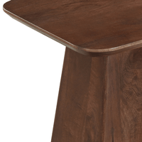 Mangohouten salontafel Nova vierkant donkerbruin 40x40 cm Mahom