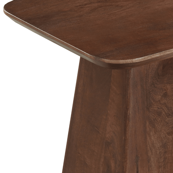 Mangohouten salontafel Nova vierkant donkerbruin 40x40 cm Mahom
