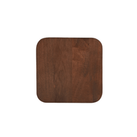 Mangohouten salontafel Nova vierkant donkerbruin 40x40 cm Mahom