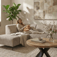 Hoekbank Sevilla 4-zits Links Donkergrijs Mahom