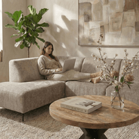 Hoekbank Sevilla 4-zits Links Donkergrijs Mahom