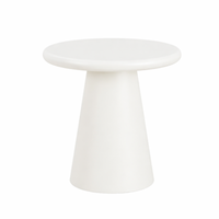 Salontafel Rond Savannah Microcement 45 cm Wit Mahom