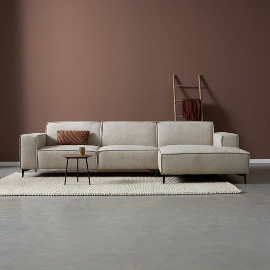 Bank River 3-zits Chaise Rechts Crème PEPP