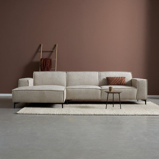 Bank River 3-zits Chaise Links Crème PEPP