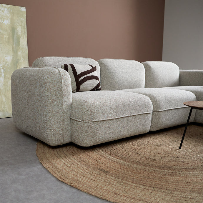 Bank Drop 3-Zits Chaise Rechts Grijs Pepp
