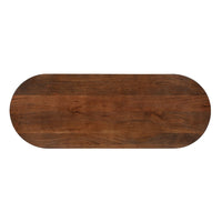 Mangohouten Sidetable Nova Capsule Donkerbruin 120 cm Mahom