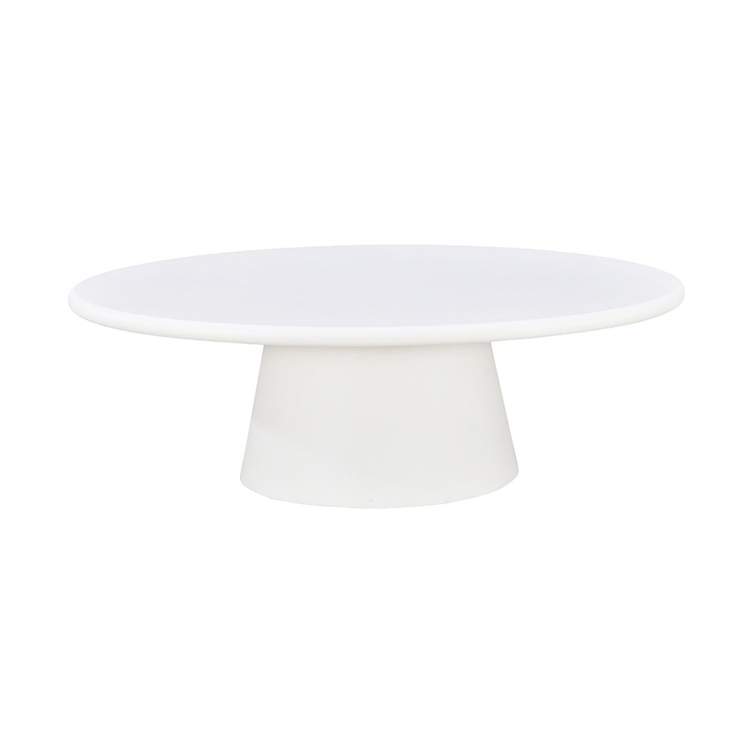 Mangohouten salontafel van microcement