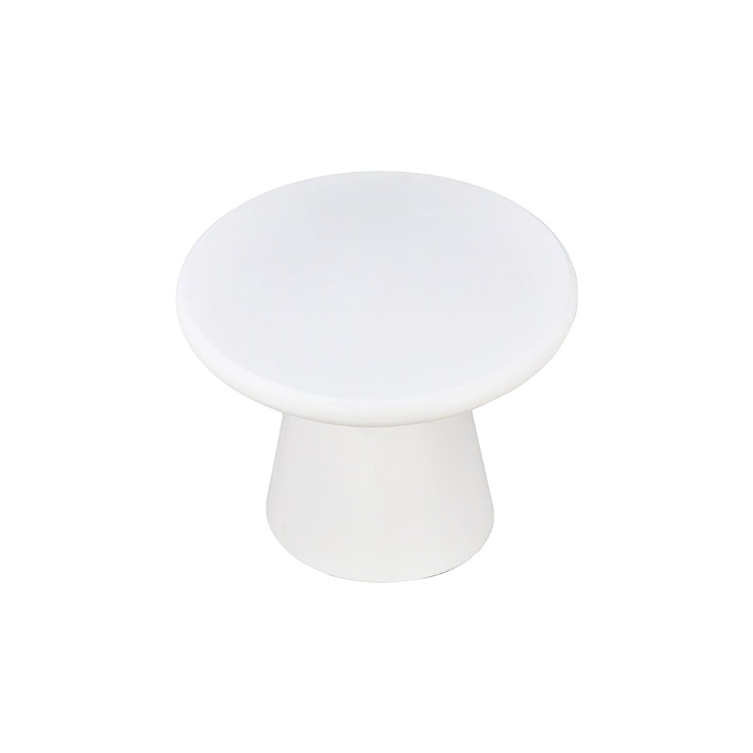 Mangohouten salontafel van microcement