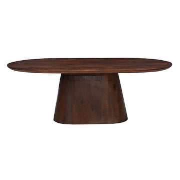 Mangohouten Salontafel Nova Capsule Donkerbruin 120 cm Mahom