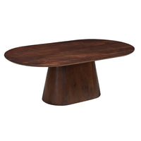 Mangohouten Salontafel Nova Capsule Donkerbruin 120 cm Mahom