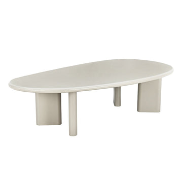 Salontafel Savannah Microcement Organisch 120 cm Beige Mahom