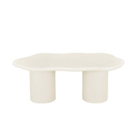 Salontafel Organisch Savannah Microcement Cilinderpoot 120 cm Beige Mahom