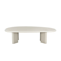 Salontafel Savannah Microcement Organisch 120 cm Beige Mahom