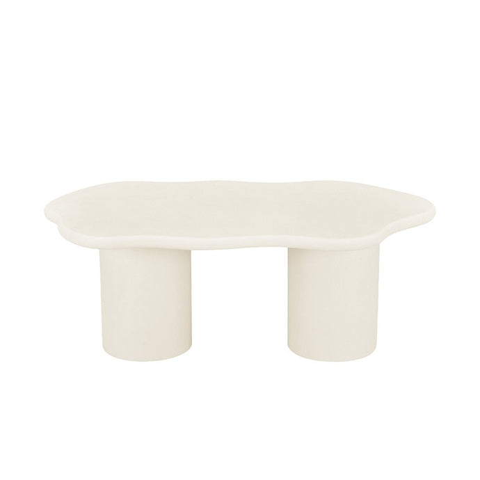 Salontafel Organisch Savannah Microcement Cilinderpoot 120 cm Beige Mahom