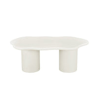 Salontafel Savannah Microcement 120 cm Wit Mahom