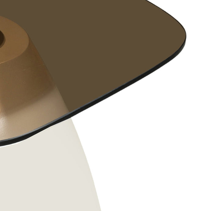Salontafel Paula 50 cm Glazen blad Mahom