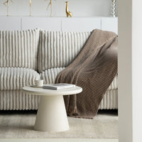 Salontafel Savannah Microcement Rond 60 cm Beige Mahom