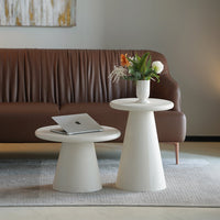 Salontafel Savannah Microcement Rond 60 cm Beige Mahom