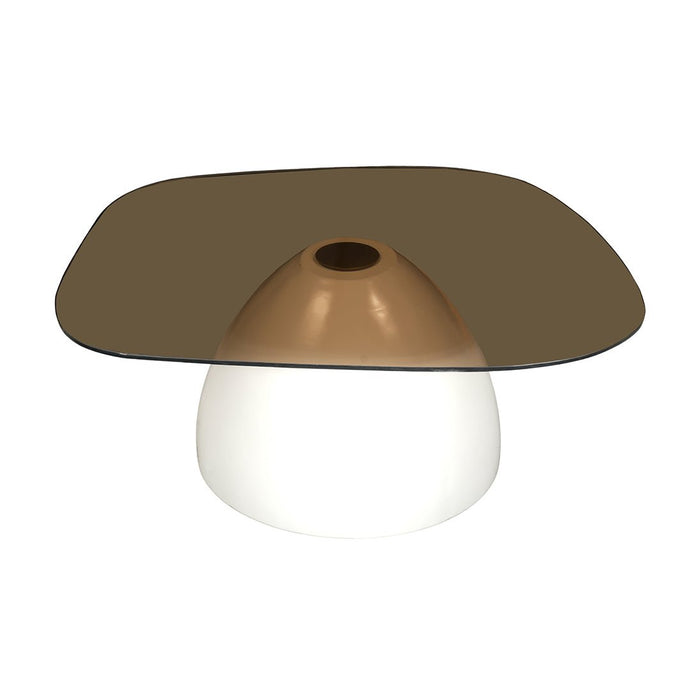 Salontafel Paula 87 cm Glazen blad Mahom