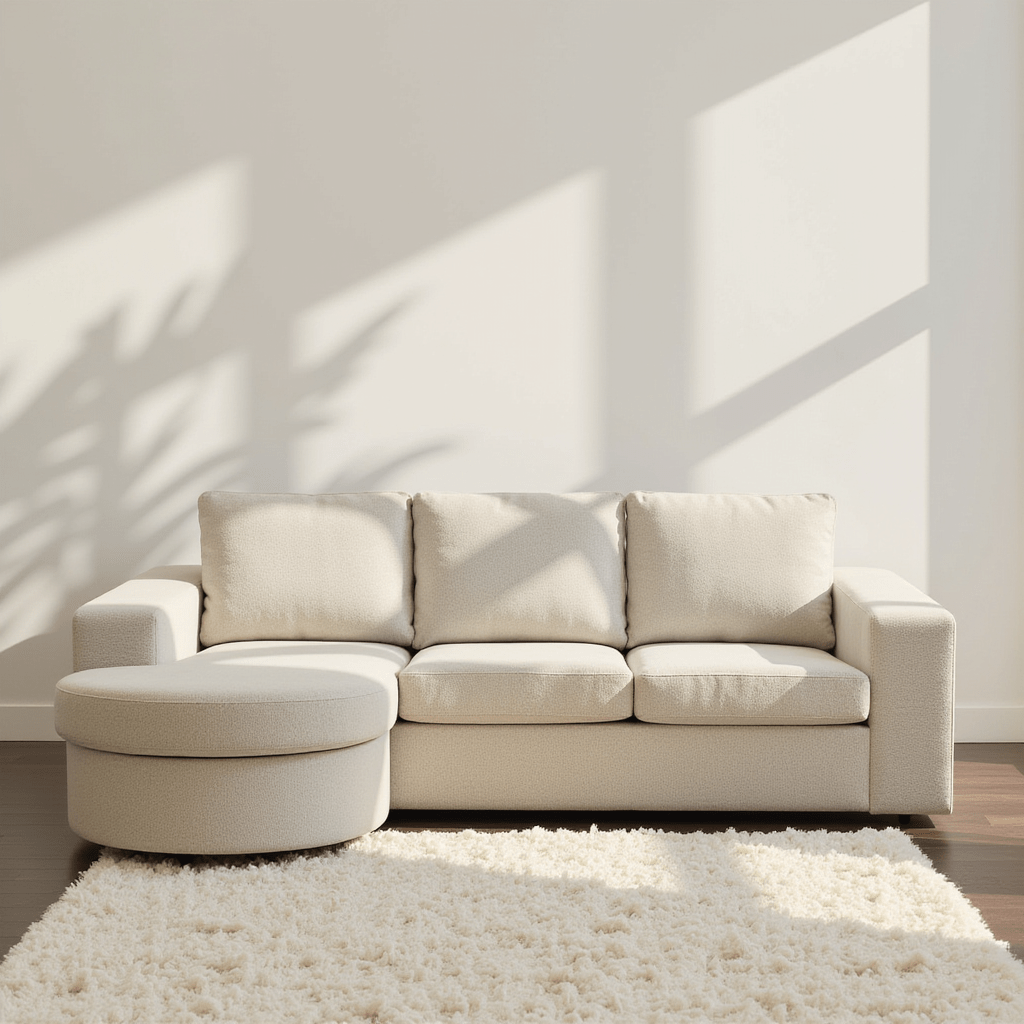 3 persoons zitbank creme