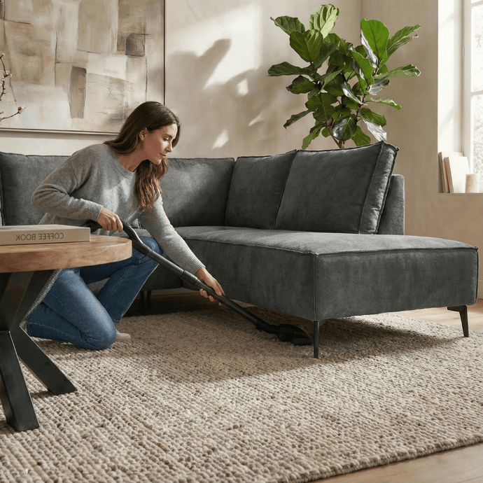 Hoekbank Valencia 4-zits Rechts Donkergrijs Mahom