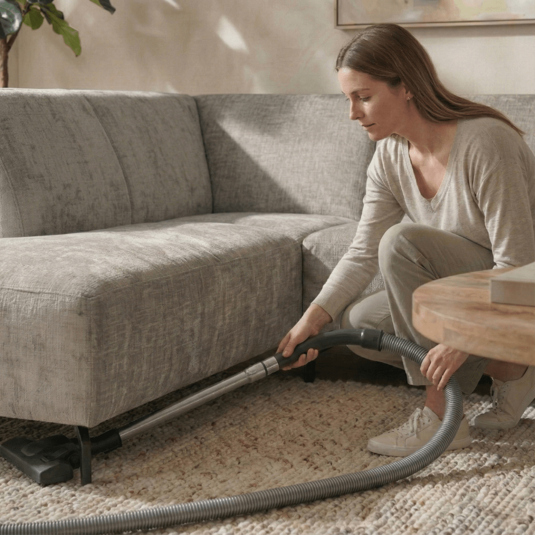 Hoekbank 4 zits donkergrijs