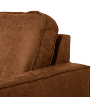Hoekbank Barcelona 4-zits Links Cognac