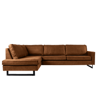 Hoekbank Barcelona 4-zits Links Cognac