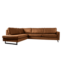 Hoekbank Barcelona 4-zits Links Cognac