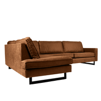 Hoekbank Barcelona 4-zits Links Cognac