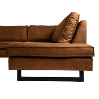 Hoekbank Barcelona 4-zits Rechts Cognac