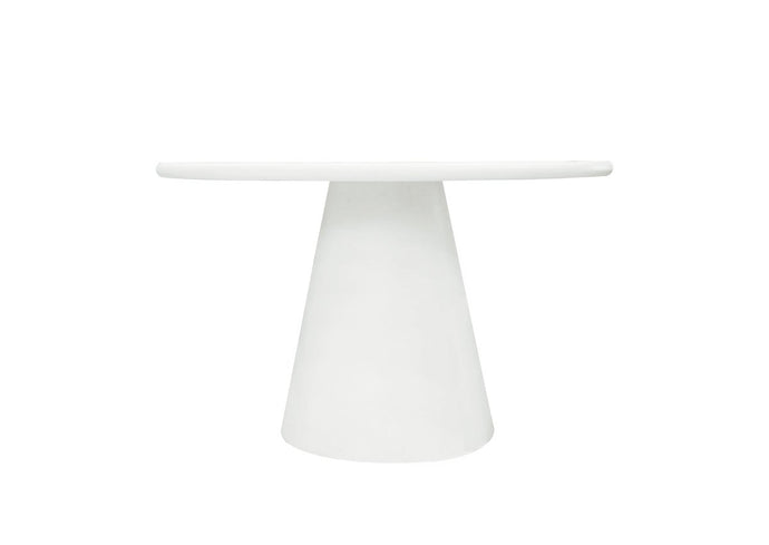 Eettafel Savannah Microcement Rond 120 cm Wit Mahom