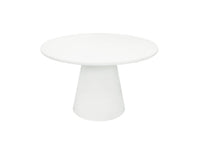 Eettafel Savannah Microcement Rond 120 cm Wit Mahom
