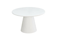 Eettafel Savannah Microcement Rond 120 cm Wit Mahom